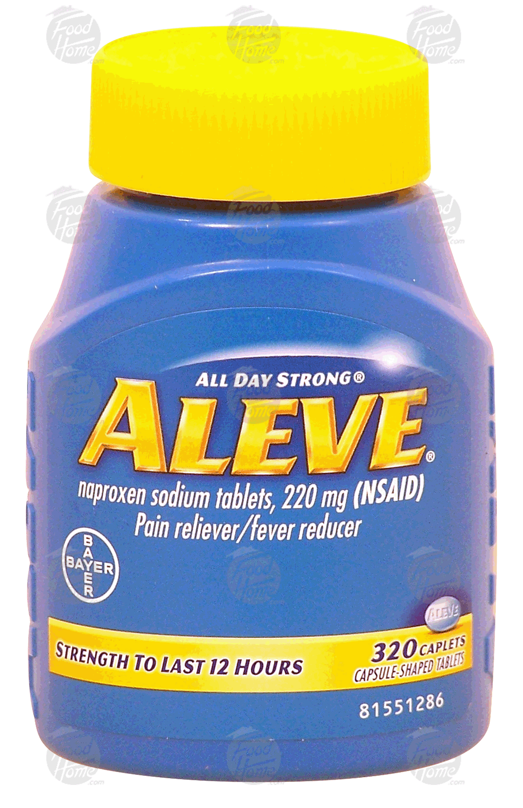 Aleve  naproxen sodium tablets, 220-mg, pain reliver / fever reducer, caplets Full-Size Picture